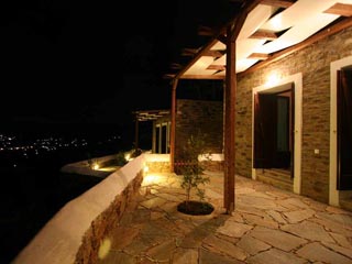 Lithos Traditional Villas - Exterior View at Night