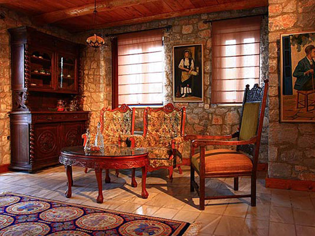 Aoritis Villas - Villa Manousaki Living Room