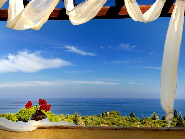 Bozonos Luxury Villas - Balcony view