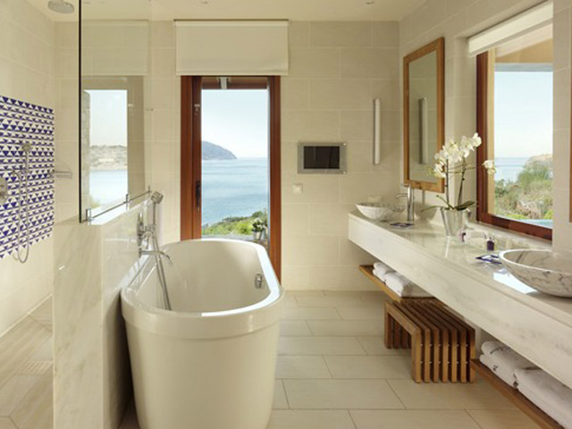 Blue Palace Resort & Spa - Island Luxutry Suites Sea View Private Heated Pool-Bathroom